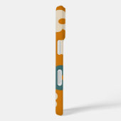 Retro Brown Floral Preppy Hippie Chic Geschenk für Case-Mate iPhone Hülle (Rückseite / Rechts)