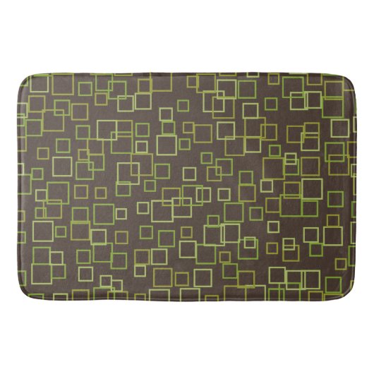 Retro Brown Limon Bath Bath Mat Rug Badematte (Vorderseite)