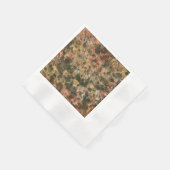 Retro Brown Marble Napkins Serviette (Ecke)