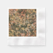 Retro Brown Marble Napkins Serviette (Vorderseite)