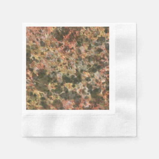 Retro Brown Marble Napkins Serviette (Vorderseite)