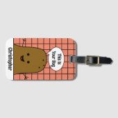 Retro, Brown Potato, Ihre Tasche, kundenspezifisch Gepäckanhänger (Vorderseite (Horizontal))