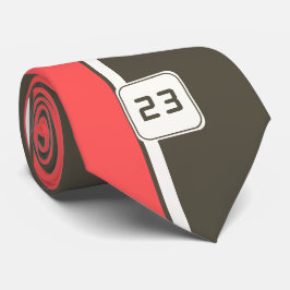 Retro Brown Red Racing Vertikale Streifen Krawatte