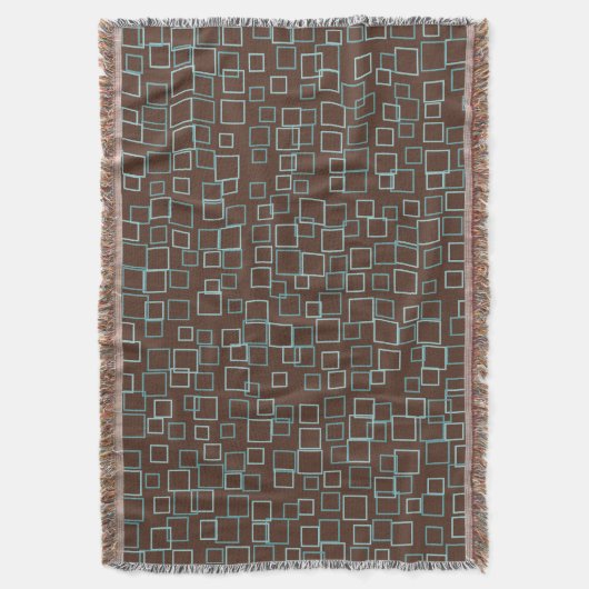 Retro Brown Throw Blanket  Decke (Vorderseite Vertikal)