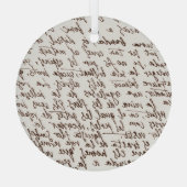 Retro Brown Tinte Manuskript Textur Ornament Aus Glas (Rückseite)