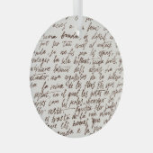 Retro Brown Tinte Manuskript Textur Ornament Aus Glas (Vorderseite Rechts)