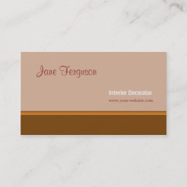 Retro Brown Visitenkarte