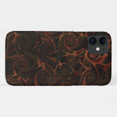 Retro Brown Wirbel Case-Mate iPhone Hülle (Rückseite (Horizontal))