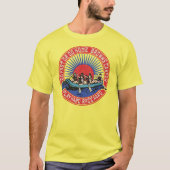 Retro Browns Canyon Rafting. T-Shirt (Vorderseite)