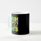 Retro Bruh 67 Days School Humor Cool Boy Sungles Kaffeetasse (Vorderseite Links)