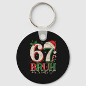 Retro Bruh 67 Six Seven 6 7 Christmas Shirts Men W Schlüsselanhänger (Vorderseite)
