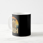 Retro Bruh Bartded Dragon Funny Lizard Vintag Kaffeetasse (Vorderseite Links)