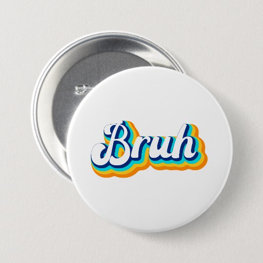 Retro Bruh Button (Vorne & Hinten)