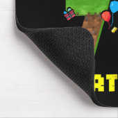 Retro Bruh It's My 7th Bday Pixel Cake Gamer 7 Yea Mousepad (Ecke)