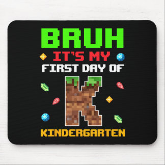 Retro Bruh Mein Erster Tag Im Kindergarten Zurück  Mousepad