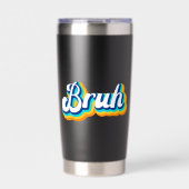Retro Bruh Thermobecher (Vorderseite)