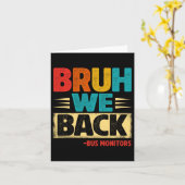 Retro Bruh wir zurück, um die Busmonitore wieder z Karte (Gelbe Blume)