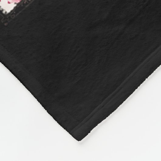 Retro Brushstroke Nutcracker Blowing Bubble Gum Ch Fleecedecke (Ecke)