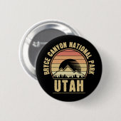 Retro Bryce Canyon Nationalpark Utah Button (Vorne & Hinten)