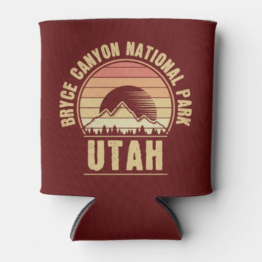 Retro Bryce Canyon Nationalpark Utah Dosenkühler (Vorderseite)