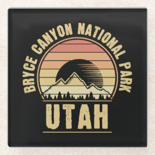 Retro Bryce Canyon Nationalpark Utah Glasuntersetzer