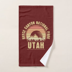 Retro Bryce Canyon Nationalpark Utah Handtuch