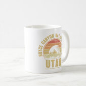 Retro Bryce Canyon Nationalpark Utah Kaffeetasse (VorderseiteRechts)