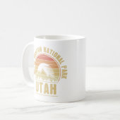 Retro Bryce Canyon Nationalpark Utah Kaffeetasse (Vorderseite Links)