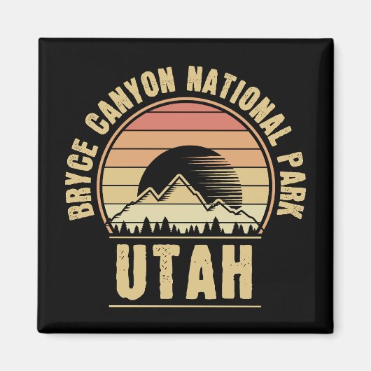 Retro Bryce Canyon Nationalpark Utah Magnet (Vorne)