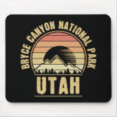 Retro Bryce Canyon Nationalpark Utah Mousepad (Vorne)
