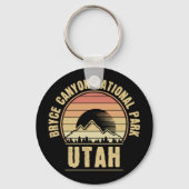 Retro Bryce Canyon Nationalpark Utah Schlüsselanhänger (Rückseite)