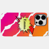 Retro bubble color comic Case-Mate iPhone hülle (Rückseite (Horizontal))