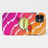 Retro bubble color comic Case-Mate iPhone hülle (Rückseite (Horizontal))