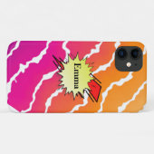 Retro bubble color comic Case-Mate iPhone hülle (Rückseite (Horizontal))