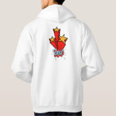 Retro bubble color comic hoodie (Rückseite)
