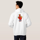 Retro bubble color comic hoodie (Schwarz voll)