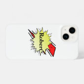 Retro bubble color comic iPhone hülle (Rückseite (Horizontal))