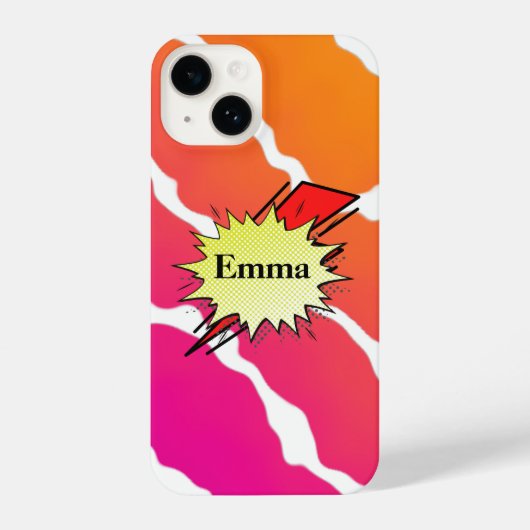 Retro bubble color comic iPhone hülle (Rückseite)