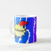 Retro bubble color comic kaffeetasse (Vorderseite Links)