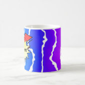 Retro bubble color comic kaffeetasse (Mittel)