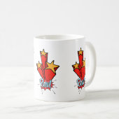 Retro bubble color comic kaffeetasse (VorderseiteRechts)