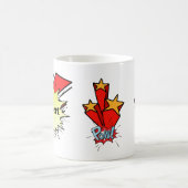Retro bubble color comic kaffeetasse (Mittel)