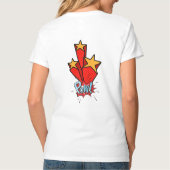 Retro bubble color comic T-Shirt (Rückseite)