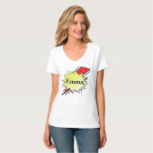 Retro bubble color comic T-Shirt (Vorderseite Vollansicht)