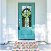 Retro Bubble Letter Custom Christmas Fußmatte