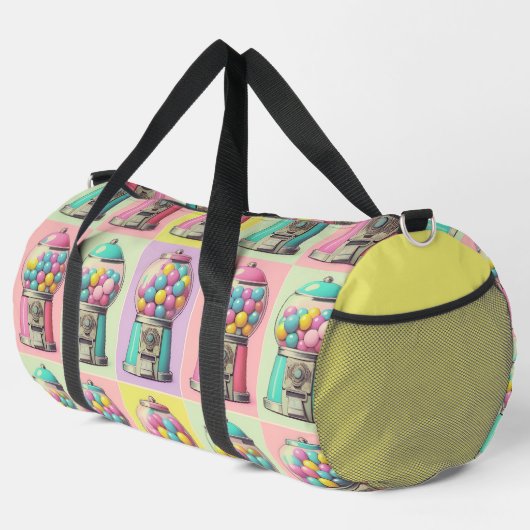 Retro Bubblegum Duffle Bag (Rechte Ecke)
