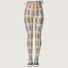 Retro Bubblegum Leggings