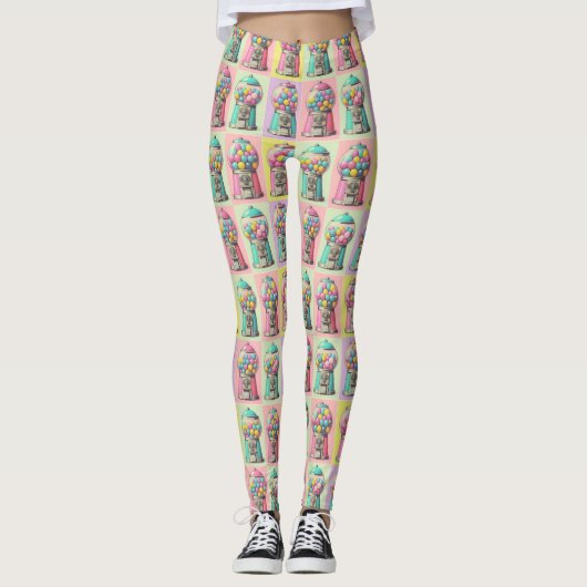 Retro Bubblegum Leggings (Vorderseite)
