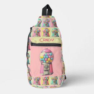 Retro-Bubblegum-Maschinen Crossbody Bag