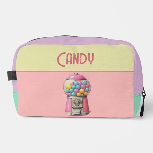 Retro-Bubblegum-Maschinen Waschbeutel (Vorderseite)